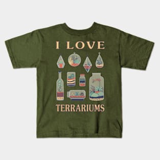 I Love Terrariums Kids T-Shirt